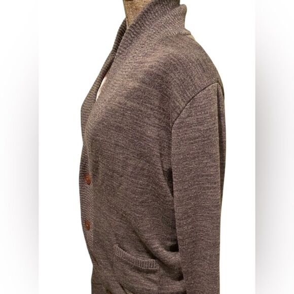 H2H Sweater Button Down Cardigan Pockets Brown US Size Small - Picture 3 of 7